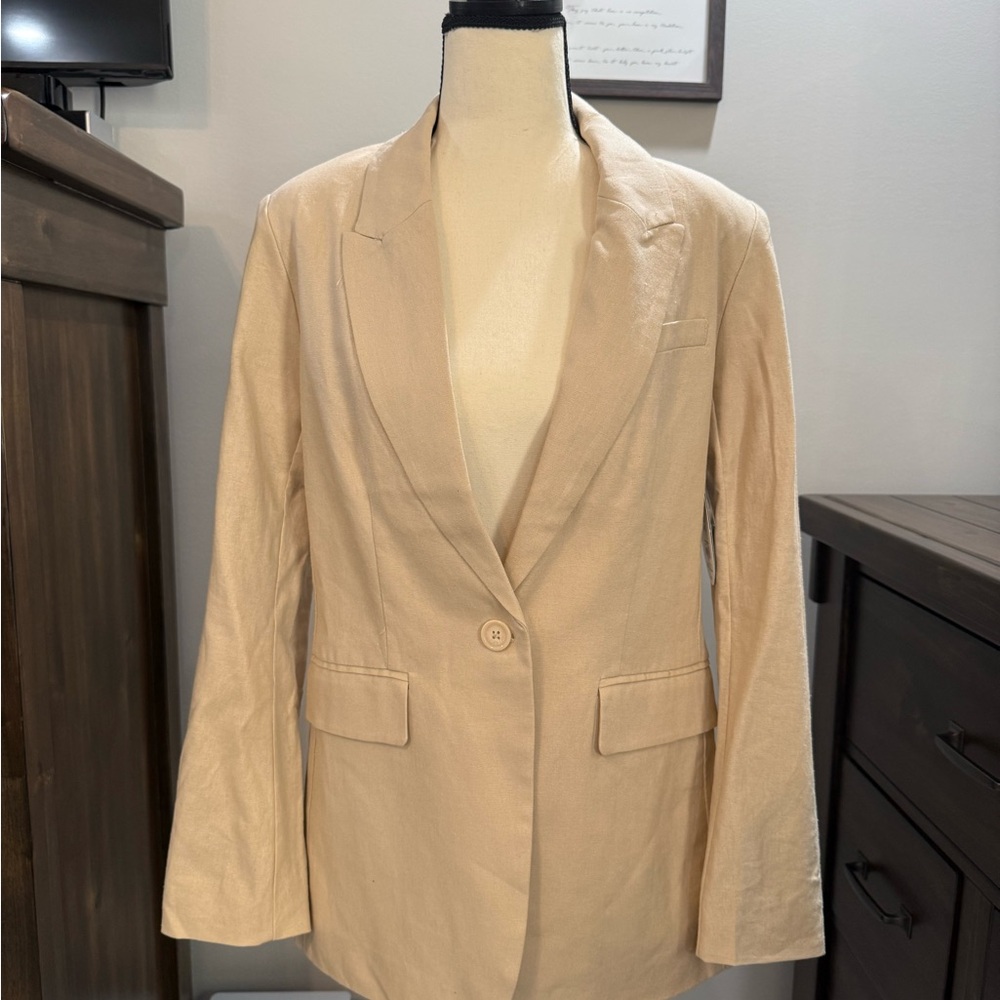 Linen Blend Blazer